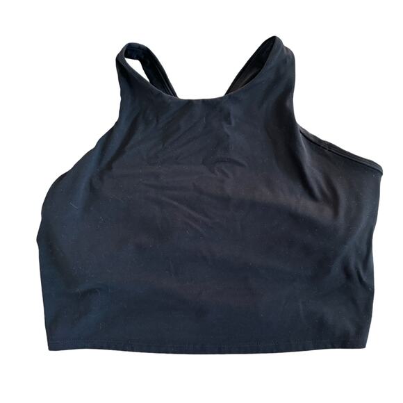 Athleta Women's Conscious Crop Sports Bra Crop Top Black D-DD - Size 1X - Picture 3 of 8